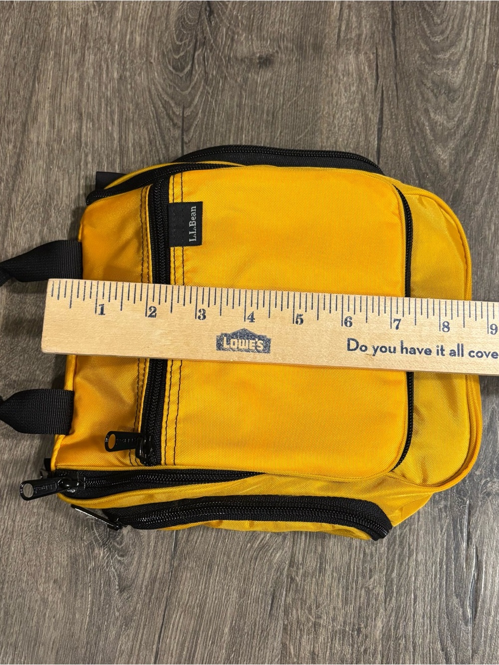 L.L. Bean Personal Organizer Bag Traveler Family Toiletry Bag Yellow Size Small - Picture 13 of 13